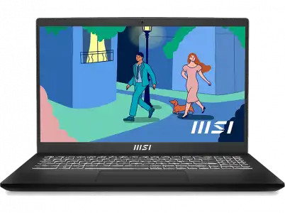 Portátil - MSI Modern 15 B12M-025XES, 15.6" Full HD, Intel® Core™ i5-1235U, 8GB RAM, 512GB SSD, Iris® Xe, Sin sistema operativo