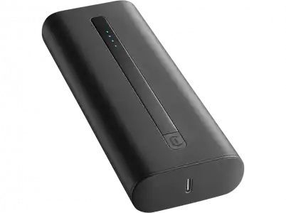 Powerbank - CellularLine Thunder, Universal, 20000 mAh, 2 entradas USB-C, Negro