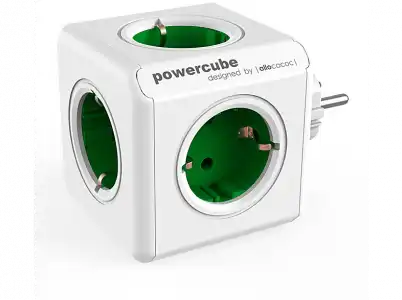 Regleta - PowerCube BXPC1100, 5 tomas, Verde