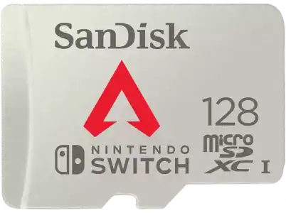 Tarjeta Micro SDXC - SanDisk Licencia Nintendo®, Apex Legends, 128 GB, 100MB/s, UHS-I, U3, A1, Clase 10, Gris