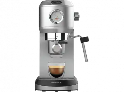 Cafetera express - Solac CE4523, 20 Bar, 1350 W, Sistema double cream, Filtro para 1 ó 2 tazas, Gris