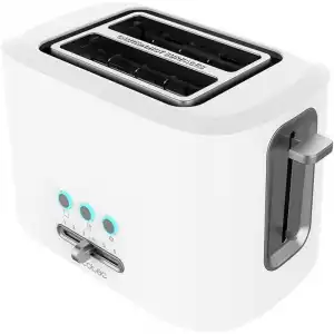 Cecotec Toast&Taste 9000 Double White Tostador 2 Ranuras 980W Blanco