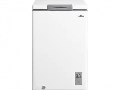 Congelador vertical - Midea MDRC152SLF01G, 99 l, 85 cm, Independiente, Blanco