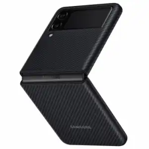 Funda Samsung Galaxy Z Flip 3 Fibra Aramida Aramid Case Original Samsung Negro