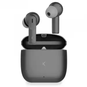 Ksix Meteor Auriculares Inalámbricos con Estuche Metálico Control Táctil Grises