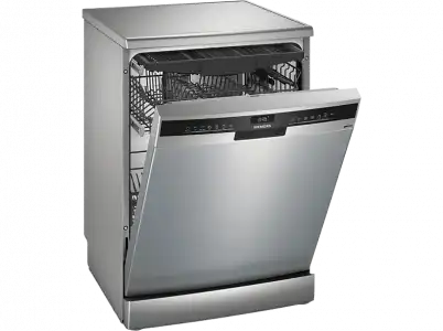 Lavavajillas - Siemens SN23EI03ME, 14 servicios, 6 programas, 60 cm, Tercera bandeja, Control por voz, Inox