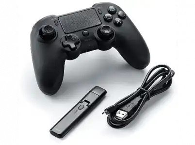 Mando - Nacon, PS4, Asymmetric, Wireless Versión Española, Inalámbrico, Negro