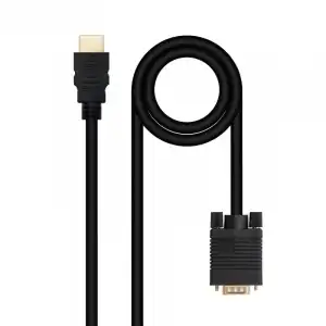 Nanocable Cable Conversor HDMI a VGA 1.8 m Negro