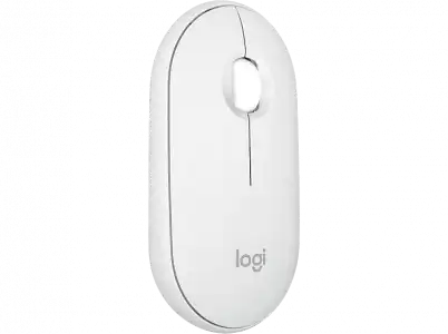 Ratón inalámbrico - Logitech Pebble 2 M350S, Inalámbrico, Multidispositivo, 4000 ppp, Blanco