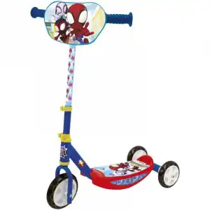 Smoby Spidey Patinete Infantil de 3 Ruedas Azul/Rojo