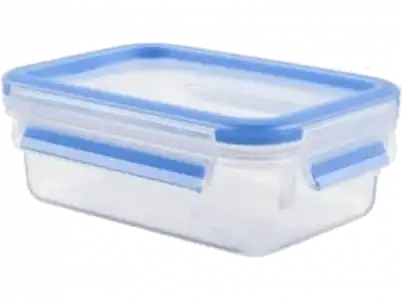 Tupper - Tefal K3021812, Rectangular, 0.8L, Azul, Transparente