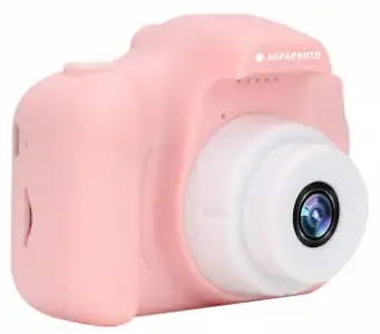 Agfa Photo Realikids Cam Mini - Cámara Para Niños, Hd 720p, Lcd 2, Batería De Litio - Rosa