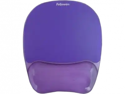 Alfombrilla ratón - Fellowes 9144104, Con reposamuñecas ergo gel-violeta, Morado