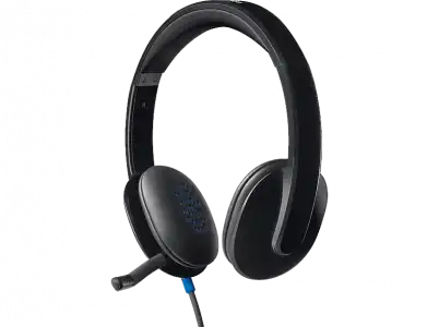 Auriculares - Logitech Headset H540, De diadema, Con cable, USB, Control volumen, Negro