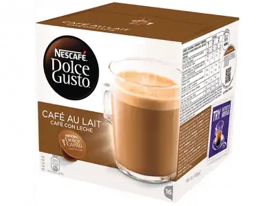 Cápsulas monodosis - Dolce Gusto Café con leche,Pack de 16 cápsulas para tazas