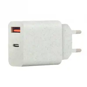 Cargador de red EDENWOOD 25W USB tipo + cable 1m USB tipo C carga rápida blanco