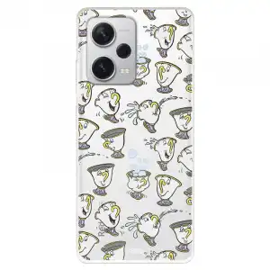 Funda Para Xiaomi Redmi Note 12 5g Oficial De Disney Chip Potts Siluetas - La Bella Y La Bestia