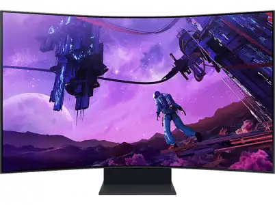 Monitor gaming - Samsung Odyssey Ark LS55BG970NUXEN, 55", UHD 4K, 1 ms, Max 165Hz, Curvatura 1000R, Negro