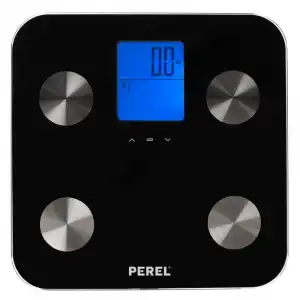 Perel Báscula de Baño Digital Negra hasta 180Kg