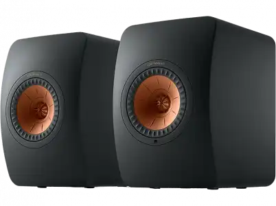 Sistema de audio inalámbrico - KEF LS50 Wireless II, Set 2, 2x 360 W, Wi-Fi, Uni-Q 1”-5.25”, Negro Carbón