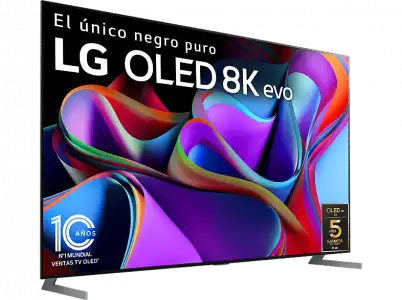 TV OLED 77" - LG OLED77Z39LA, 8K, Inteligente α9 8K Gen6, Smart TV, DVB-T2 (H.265), Negro