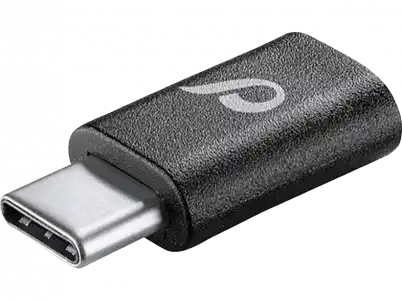 Adaptador de cable - CellularLine 37715, USB C, Micro-USB, Negro