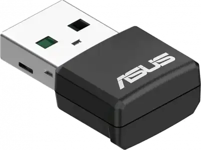 Adaptador Wi-Fi USB - Asus USB-AX55 Nano, 1800 Mbit/s, Seguridad WPA3, Negro