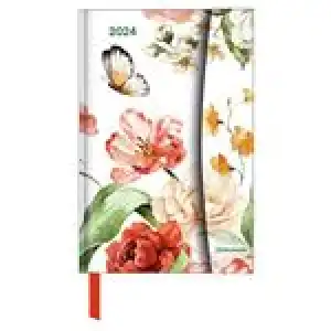 Agenda anual 2024 Magneto semana vista 10x15 Flower Fantasy