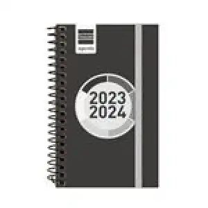 Agenda escolar 2023/2024 Finocam Espir Label E3 semana vista horizontal Negro catalán