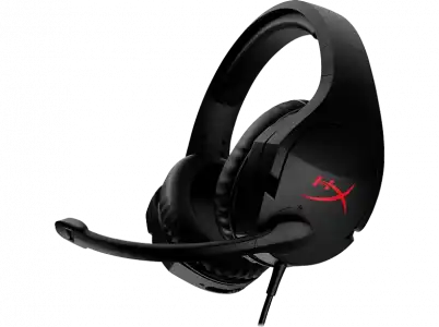 Auriculares gaming - HyperX Cloud Stinger, De diadema, Con cable, Para PC, Micrófono, Negro y Rojo