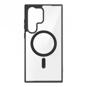 Avizar Carcasa Magsafe Para Galaxy S23 Ultra Trasera Rígida Contorno Silicona Negro