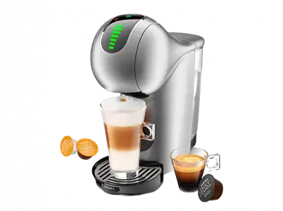 Cafetera de cápsulas - Krups KP440E Genio S Touch, Presión 15 bar, 0.8 l, 1500 W, Plata