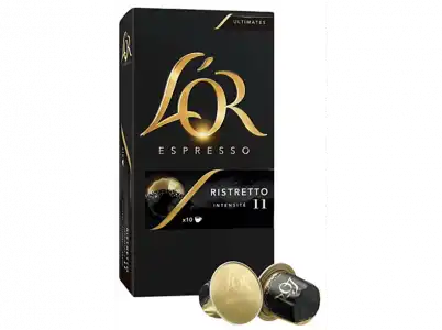 Cápsulas monodosis LOR Ristretto 11, pack de 10, compatible para Nespresso