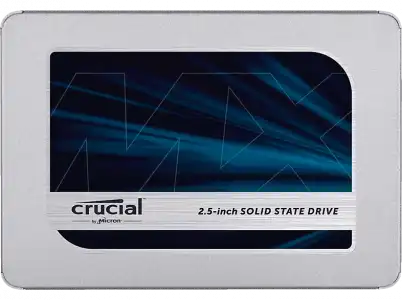 Disco duro SSD de 500 GB - Crucial MX500, 2.5", Velocidad lectura 560 MBs, escritura 510