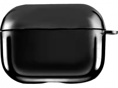 Funda - ISY IEC-2400-BK Airpods Pro Case, Compatible con Appel AirPods Pro, LED frontal visible, Negro