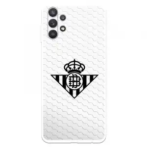 Funda Licencia Oficial Real Betis Balompié Escudo Negro Fondo Red para Samsung Galaxy A32 5G