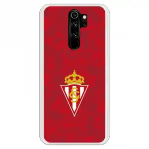 Funda Para Xiaomi Redmi Note 8 Pro Del Gijón Trama Roja - Licencia Oficial Real Sporting De Gijón
