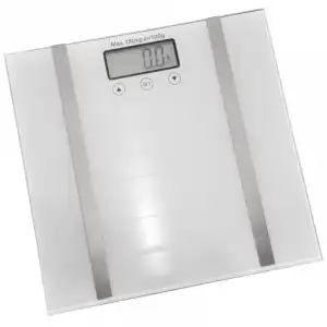 Hi Báscula de Baño con Análisis Corporal Plateada