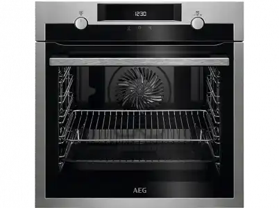 Horno - AEG BPE53512YM, 71 l, 3500 W, Multifunción, Independiente, Pirolítico, 60 cm, A+, Inox