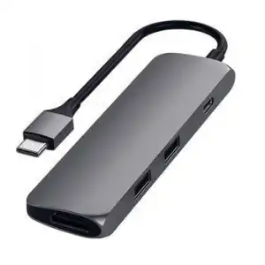 Hub Usb-c A Hdmi, 2x Usb, Usb-c Power Delivery 60w Satechi Gris Acero