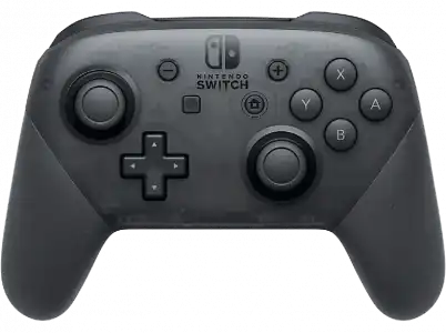 Mando - Nintendo Switch, Pro-Controller, Cable USB, Vibración HD, Negro