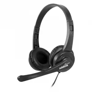 NGS VOX505USB Auriculares USB con Micrófono Negros