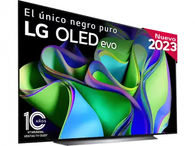 TV OLED 83" - LG OLED83C34LA, 4K, Inteligente α9 4K Gen6, Smart TV, DVB-T2 (H.265), Negro