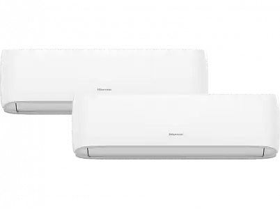 Aire acondicionado - Hisense 2AMW42CF99, Split 2x1, 2.236 fg/h + fg/h, WiFi, Bomba de calor, Blanco