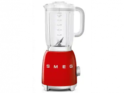 Batidora de vaso - Smeg BLF01RDEU, 800 W, 1.5 l, 18000 RPM, 4 Velocidades, Función Pulse, Rojo