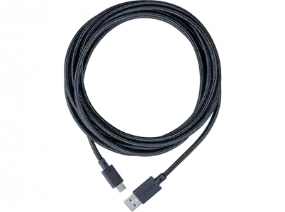 Cable - Nacon PS5USBCCABLE3M, Para PS5, 3 metros, De carga trenzado, USB-C, Negro