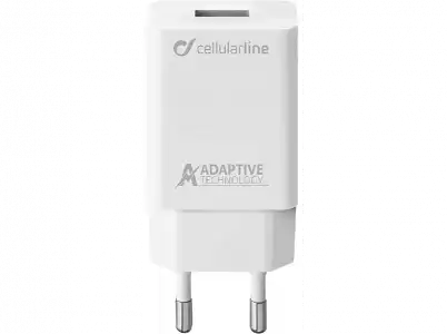 Cargador USB - CellularLine ACHSMUSB15WW, Universal, 15W, Blanco