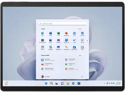 Convertible 2 en 1 - Microsoft Surface Pro 9, 13" 2K QHD+, Intel® Evo™ Core™ i7-1255U, 16 GB RAM, 256 SSD, W11 Home, Platinum