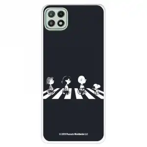 Funda Oficial de Peanuts Personajes Beatles Snoopy para Samsung Galaxy A22 5G