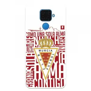 Funda Para Huawei Mate 30 Lite Del Real Murcia Escudo Fondo Blanco - Licencia Oficial Real Murcia